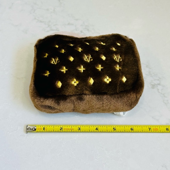👜 SOLD👜 New Chewy Vuiton DOG TOY Handbag Chew Squeaky Toy. Small / Medium. Cute! - Picture 5 of 5